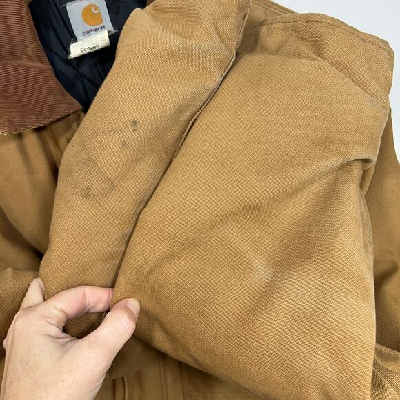 VTG Carhartt C03 Chore Coat Mens 46 XL Brown Arctic Barn Canvas - Picture 9 of 9